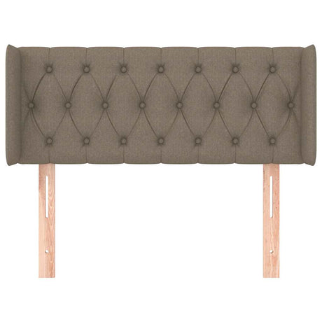 Vidaxl hoofdbord met randen 93x16x78 88 cm stof taupe