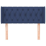 Vidaxl hoofdbord met randen 93x16x78 88 cm stof blauw