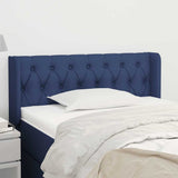 Vidaxl hoofdbord met randen 93x16x78 88 cm stof blauw