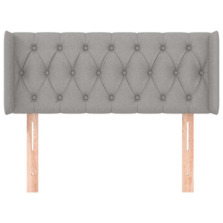 Vidaxl hoofdbord met randen 103x16x78 88 cm stof lichtgrijs