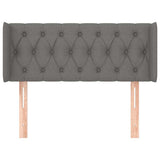 Vidaxl hoofdbord met randen 103x16x78 88 cm stof donkergrijs