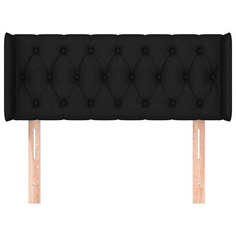 Vidaxl hoofdbord met randen 103x16x78 88 cm stof zwart
