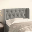 Vidaxl hoofdbord met randen 83x16x78 88 cm fluweel lichtgrijs