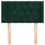 Vidaxl hoofdbord met randen 83x16x78 88 cm fluweel donkergroen