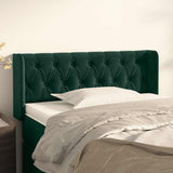 Vidaxl hoofdbord met randen 93x16x78 88 cm fluweel donkergroen