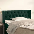 Vidaxl hoofdbord met randen 103x16x78 88 cm fluweel donkergroen