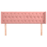 Vidaxl hoofdbord met randen 147x16x78 88 cm fluweel roze