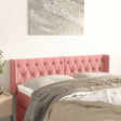 Vidaxl hoofdbord met randen 147x16x78 88 cm fluweel roze