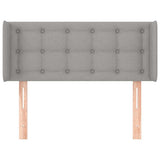 Vidaxl hoofdbord met randen 83x16x78 88 cm stof lichtgrijs