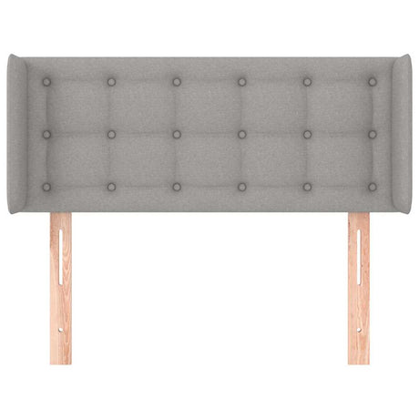 Vidaxl hoofdbord met randen 83x16x78 88 cm stof lichtgrijs