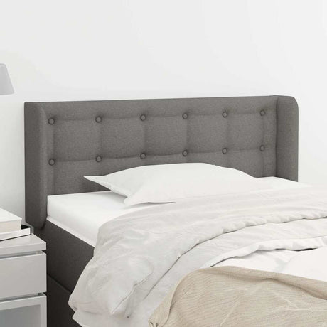 Vidaxl hoofdbord met randen 93x16x78 88 cm stof donkergrijs