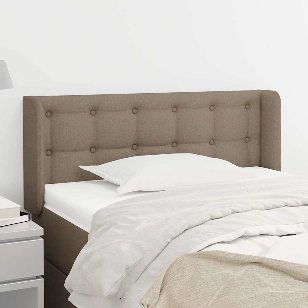 Vidaxl hoofdbord met randen 103x16x78 88 cm stof taupe