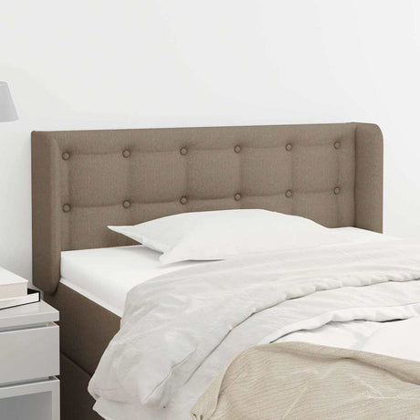 Vidaxl hoofdbord met randen 103x16x78 88 cm stof taupe