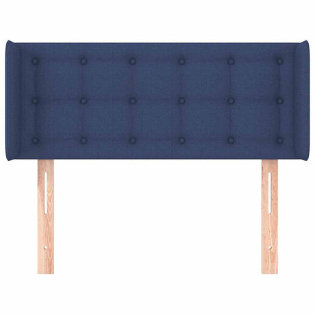 Vidaxl hoofdbord met randen 103x16x78 88 cm stof blauw