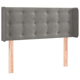 Vidaxl hoofdbord met randen 83x16x78 88 cm fluweel lichtgrijs