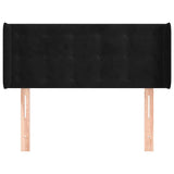 Vidaxl hoofdbord met randen 83x16x78 88 cm fluweel zwart