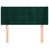 Vidaxl hoofdbord met randen 93x16x78 88 cm fluweel donkergroen