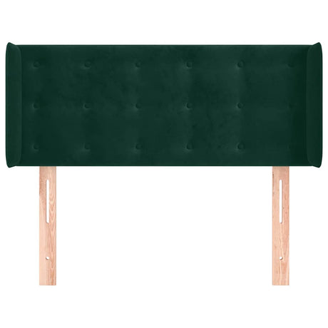 Vidaxl hoofdbord met randen 93x16x78 88 cm fluweel donkergroen