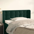 Vidaxl hoofdbord met randen 93x16x78 88 cm fluweel donkergroen
