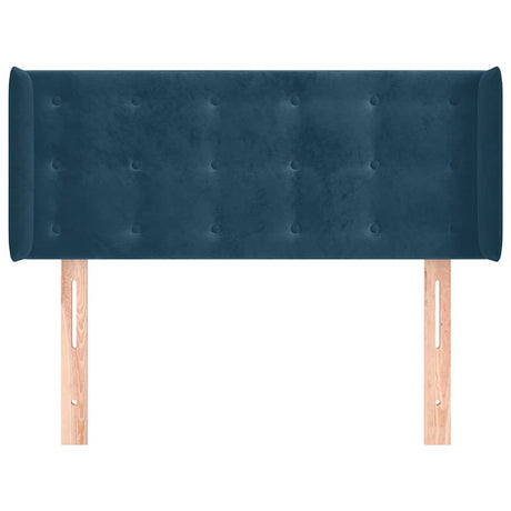Vidaxl hoofdbord met randen 93x16x78 88 cm fluweel donkerblauw