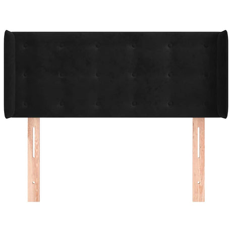 Vidaxl hoofdbord met randen 103x16x78 88 cm fluweel zwart
