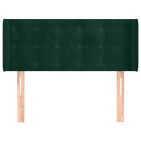 Vidaxl hoofdbord met randen 103x16x78 88 cm fluweel donkergroen