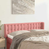 Vidaxl hoofdbord met randen 147x16x78 88 cm fluweel roze