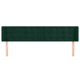Vidaxl hoofdbord met randen 203x16x78 88 cm fluweel donkergroen