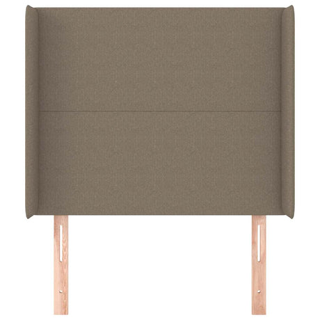 Vidaxl hoofdbord met randen 83x16x118 128 cm stof taupe