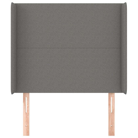 Vidaxl hoofdbord met randen 103x16x118 128 cm stof donkergrijs