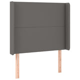 Vidaxl hoofdbord met randen 83x16x118 128 cm kunstleer grijs
