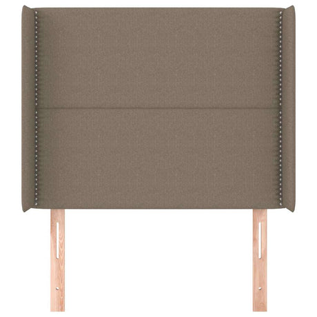 Vidaxl hoofdbord met randen 93x16x118 128 cm stof taupe