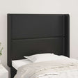 Vidaxl hoofdbord met randen 103x16x118 128 cm kunstleer zwart
