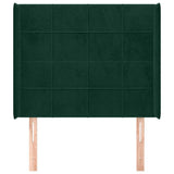 Vidaxl hoofdbord met randen 83x16x118 128 cm fluweel groen