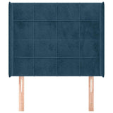 Vidaxl hoofdbord met randen 83x16x118 128 cm fluweel blauw