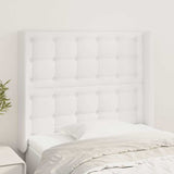 Vidaxl hoofdbord met randen 93x16x118 128 cm kunstleer wit