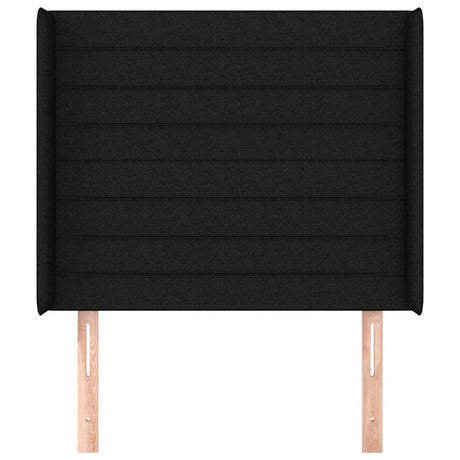 Vidaxl hoofdbord met randen 93x16x118 128 cm stof zwart