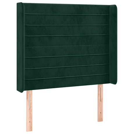 Vidaxl hoofdbord met randen 83x16x118 128 cm fluweel groen