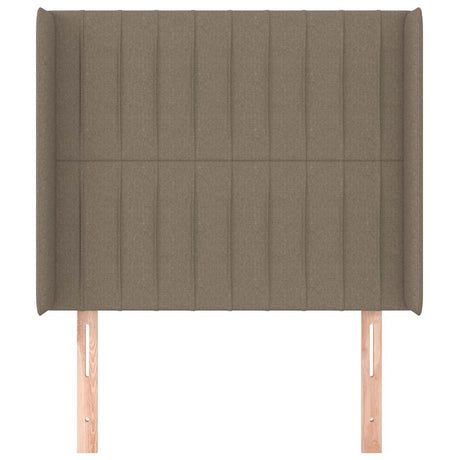Vidaxl hoofdbord met randen 103x16x118 128 cm stof taupe