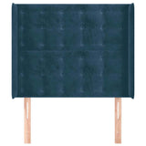 Vidaxl hoofdbord met randen 83x16x118 128 cm fluweel blauw