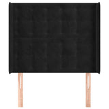 Vidaxl hoofdbord met randen 93x16x118 128 cm fluweel zwart