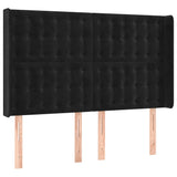 Vidaxl hoofdbord met randen 147x16x118 128 cm fluweel zwart
