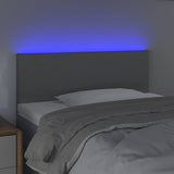 Vidaxl hoofdbord led 80x5x78 88 cm stof lichtgrijs