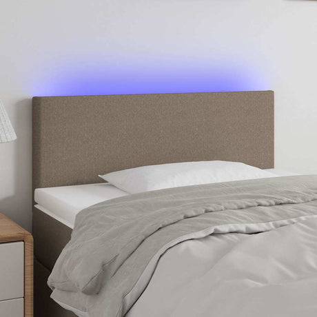 Vidaxl hoofdbord led 80x5x78 88 cm stof taupe