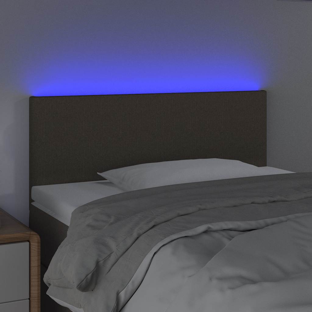 Vidaxl hoofdbord led 90x5x78 88 cm stof taupe