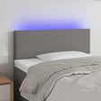 Vidaxl hoofdbord led 100x5x78 88 cm stof donkergrijs