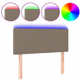 Vidaxl hoofdbord led 100x5x78 88 cm stof taupe