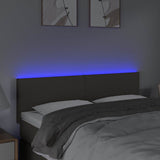 Vidaxl hoofdbord led 144x5x78 88 cm stof taupe