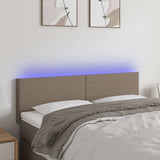 Vidaxl hoofdbord led 144x5x78 88 cm stof taupe