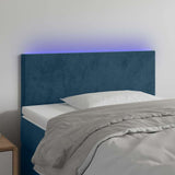 Vidaxl hoofdbord led 80x5x78 88 cm fluweel donkerblauw